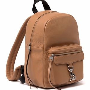 NWT $250 Rebecca Minkoff Mini Mab Leather Backpack in Tan!